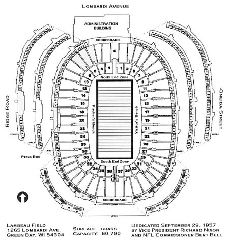 Packers Lambeau Field Seating Chart